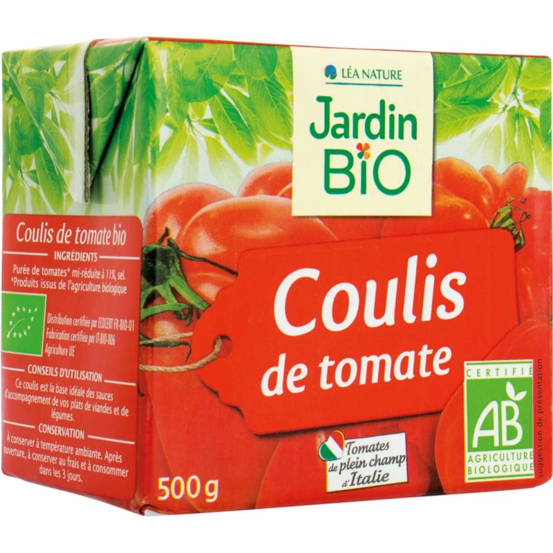 Coulis de tomate Bio 500ml - JARDIN Bio