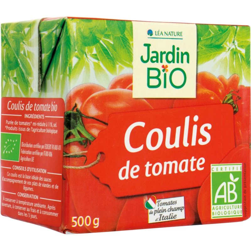 Bio 500ml tomato coulis - JARDIN Bio