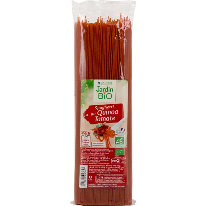 Spaghetti au quinoa tomato Bio 500g - JARDIN Bio