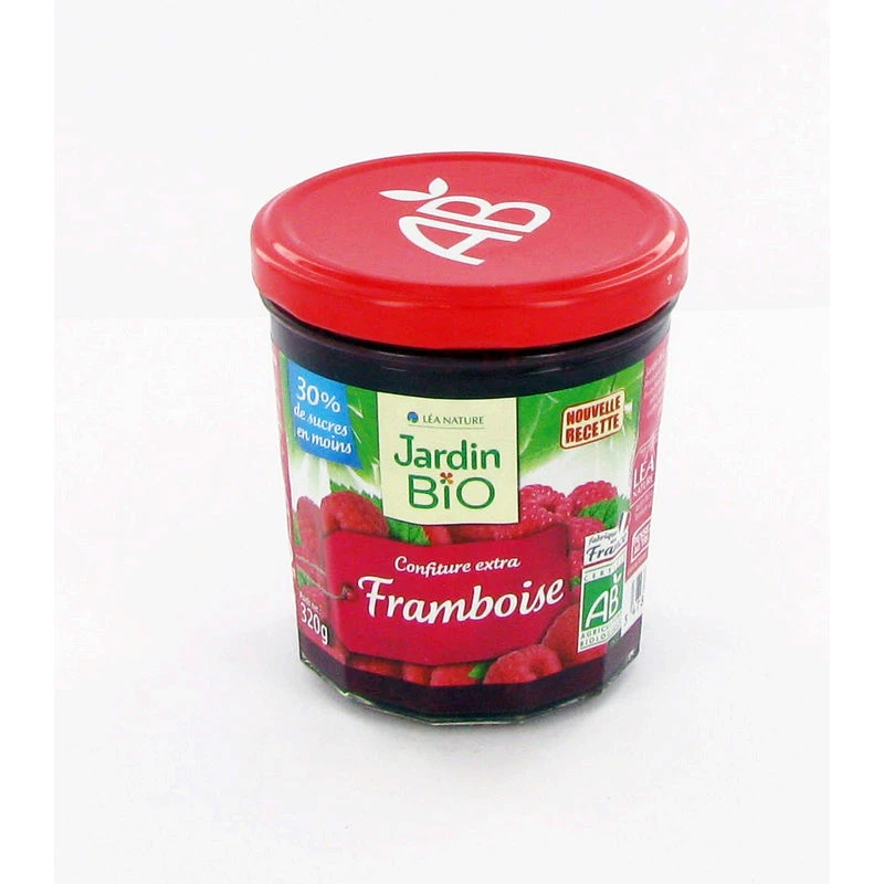 Confiture de framboise BIO 320g - JARDIN BIO