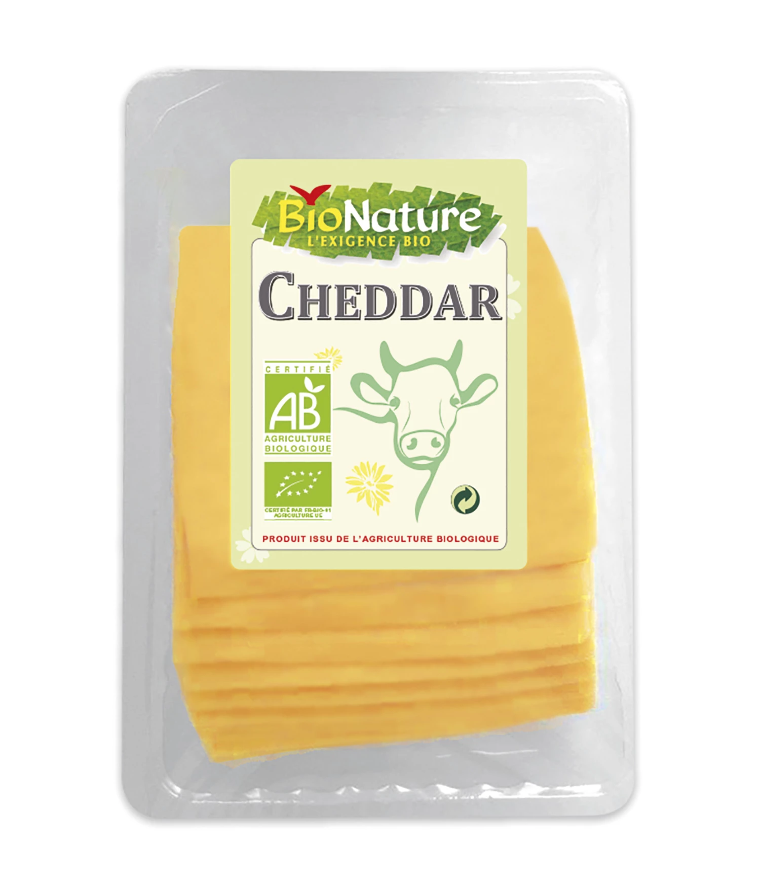 Cheddar Bio en Tranches X20 150g - BioNATURE