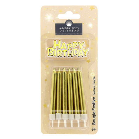 12 Bougies Et Happy Birth Or
