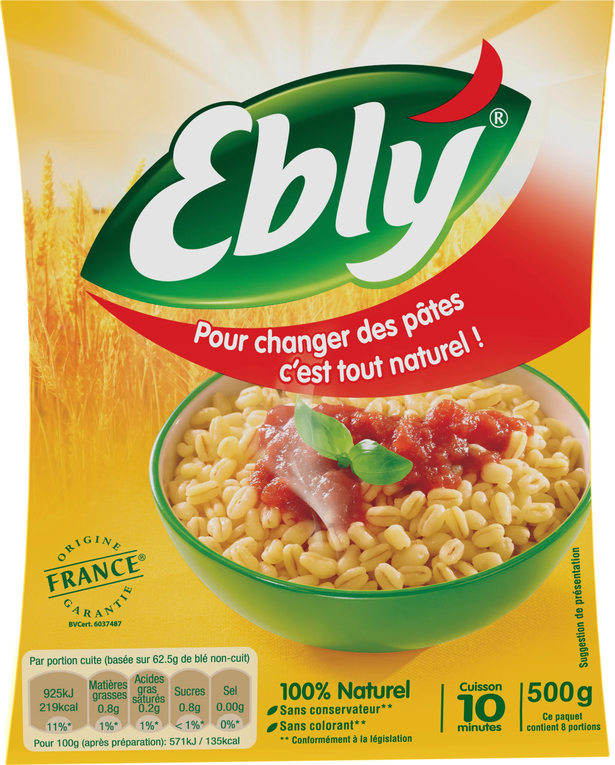 プレーン小麦、500g - EBLY