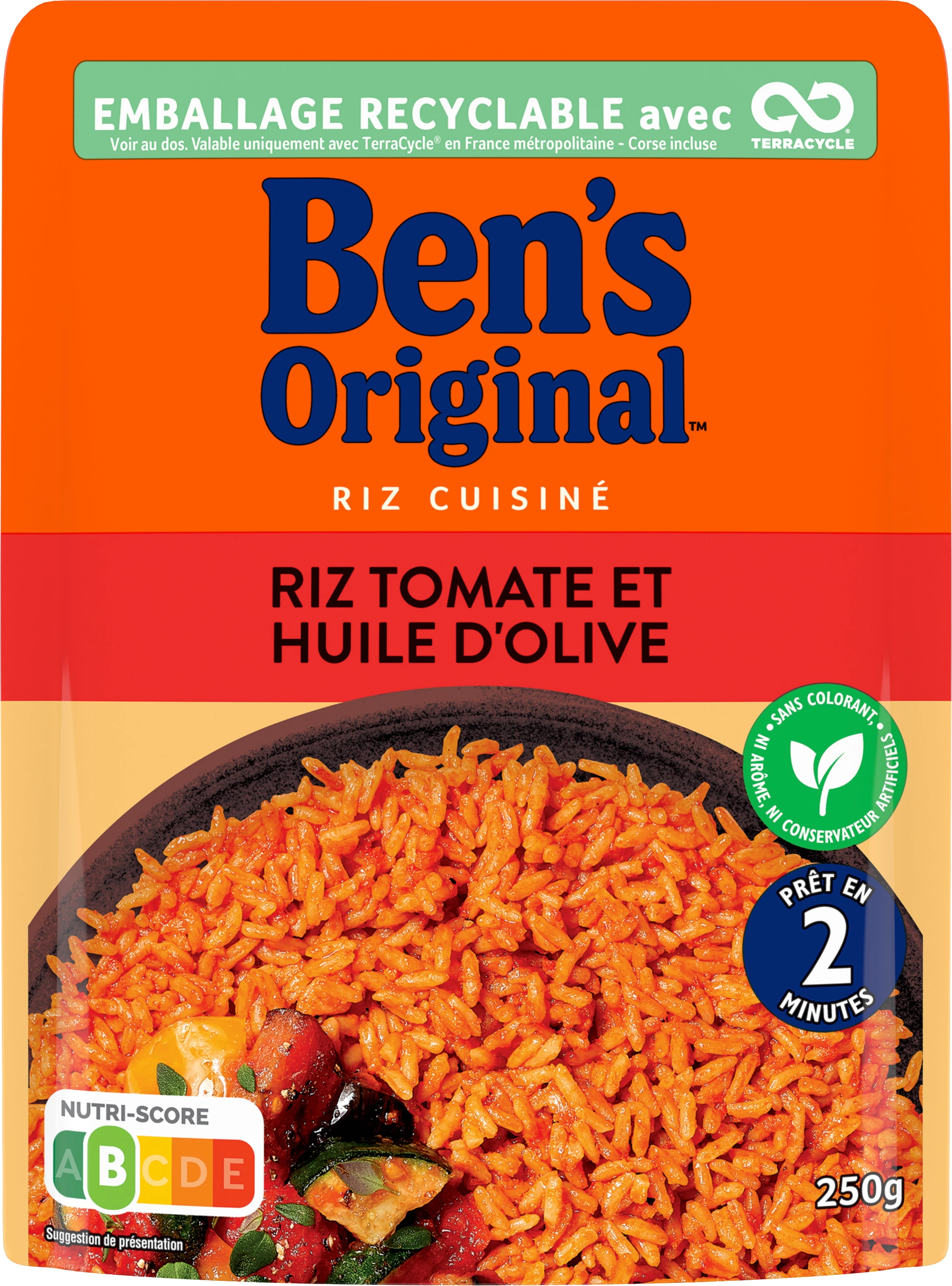 Riz Tomate& Huile d'Olive, 250g - BEN'S Original