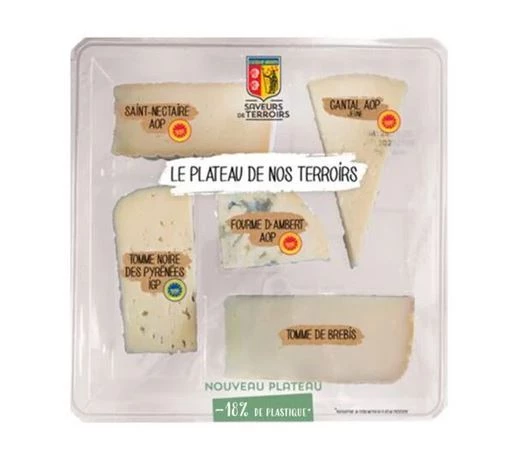 Plateau d'assortiment de fromages 300g- SAVEURS DE TERROIRS