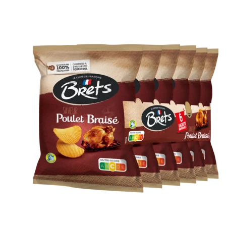 6x25g Chips Poulet Brais Bret