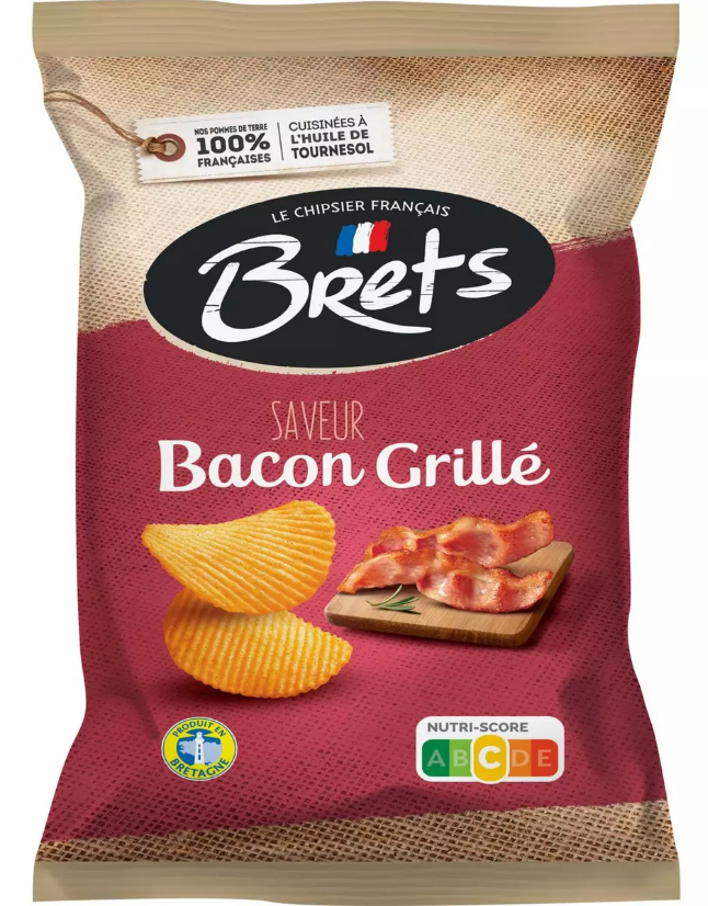 Brets Chips Saveur Bacon Grillé 125g