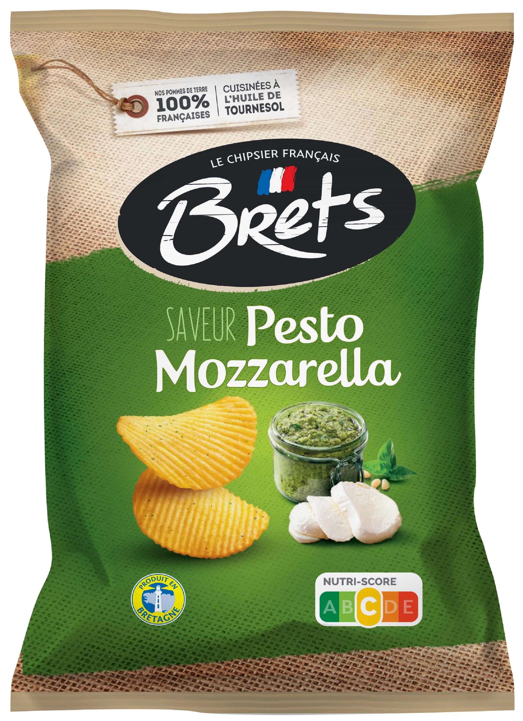 Bret's Pesto Mozza Chips, 125g - BRET'S