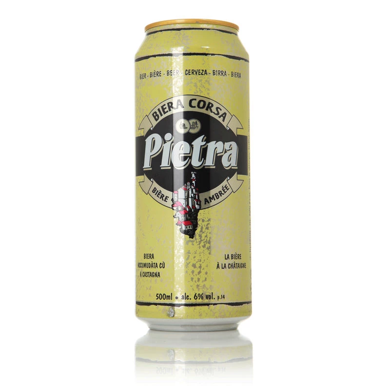 Янтарное пиво, 6°, 12x50cl - PIETRA