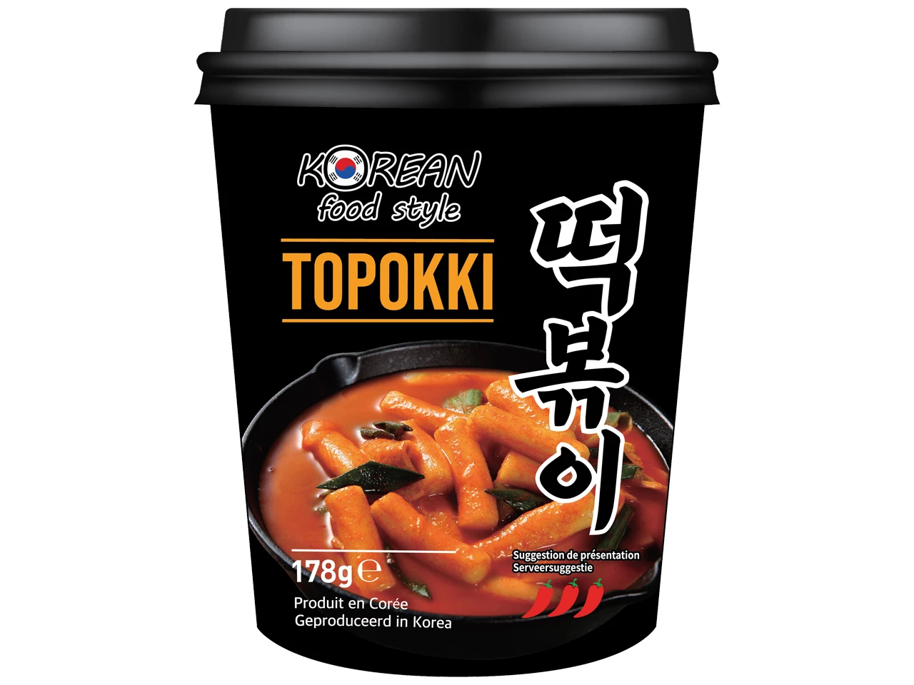 Topokki 178g Nl/fr - KOREAN FOOD STYLE