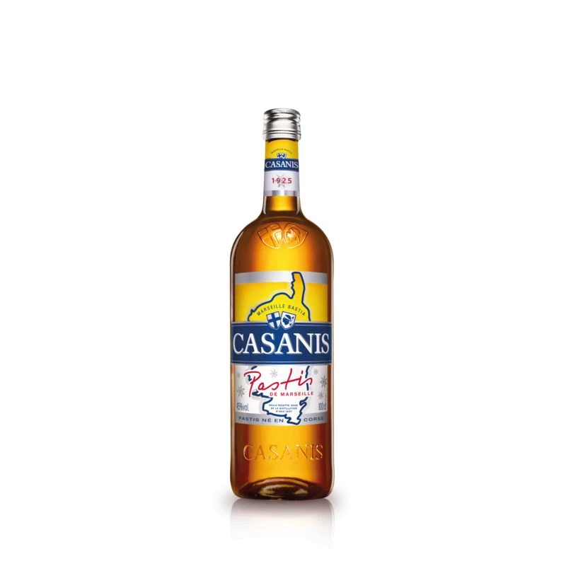 Pastis de Marseille, 45°, bouteille de 1l, CASANIS