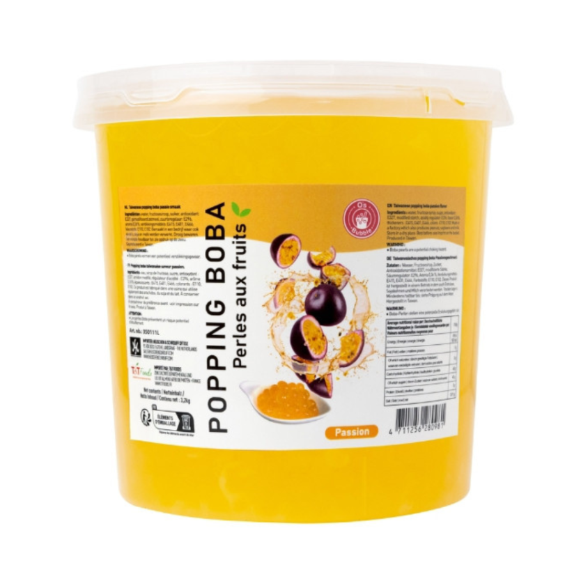 Popping Boba Passion Fruit 3.2kg - O's Bubble