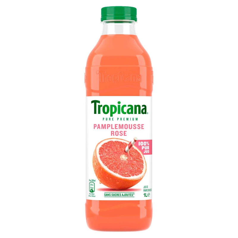 Pure pink grapefruit juice 1L - TROPICANA