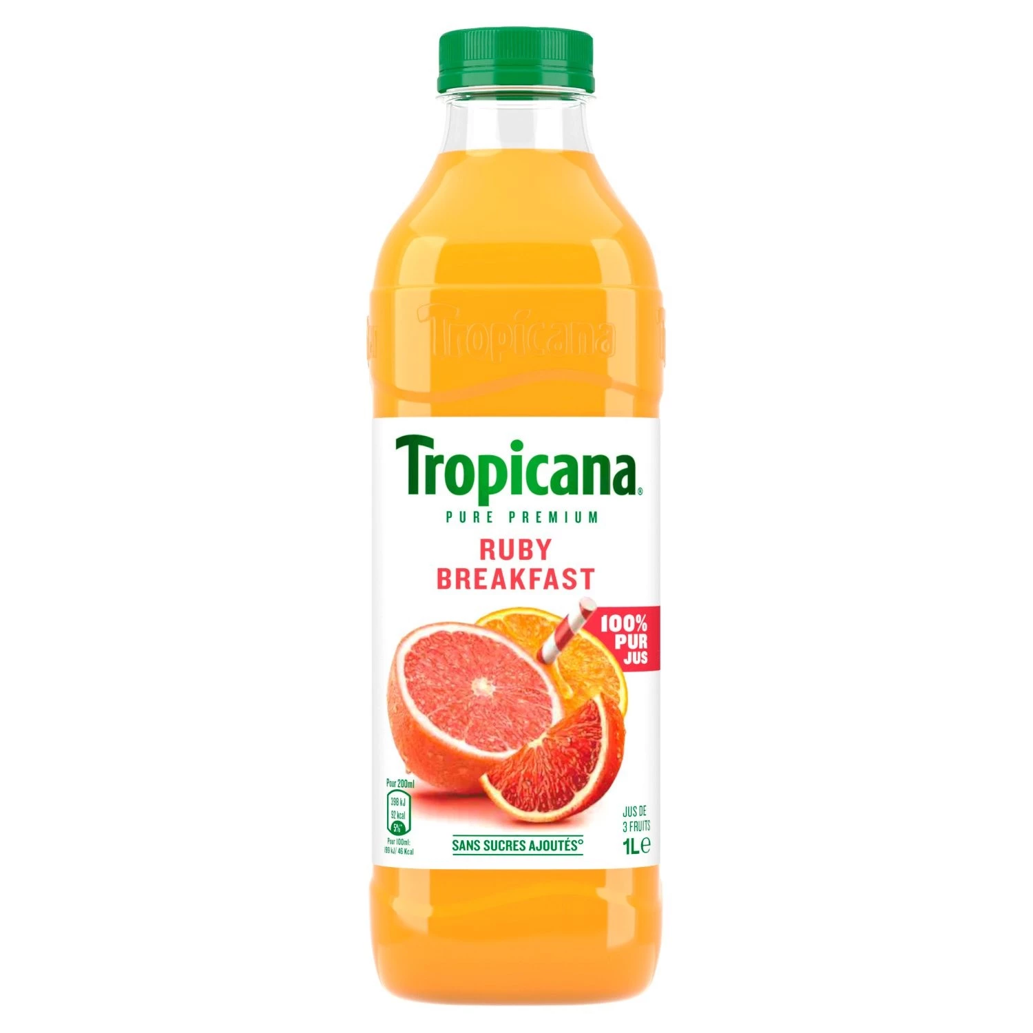 Pure Premium Ruby Breakfast 100% pur jus 1l - TROPICANA