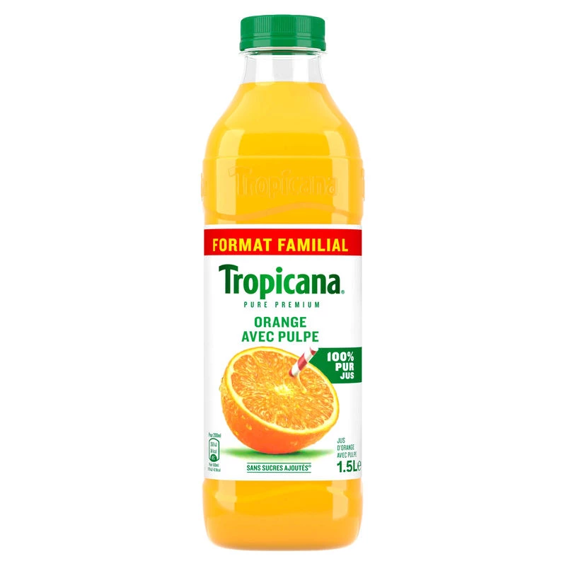 带有1.5L果肉的橙汁 - TROPICANA