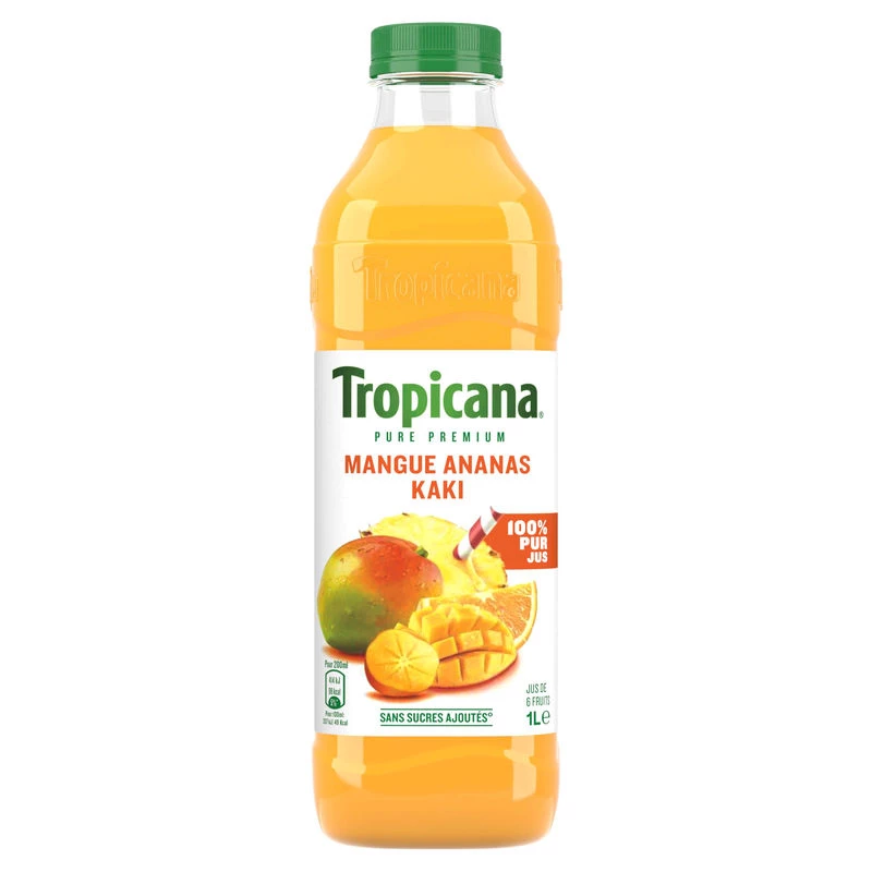 Jus de mangue/ananas/ kaki 1L - TROPICANA