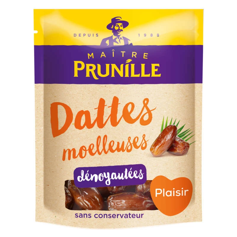 Dattes Moelleuses Dénoyautées Deglet Nour, 500g - MAITRE PRUNILLE