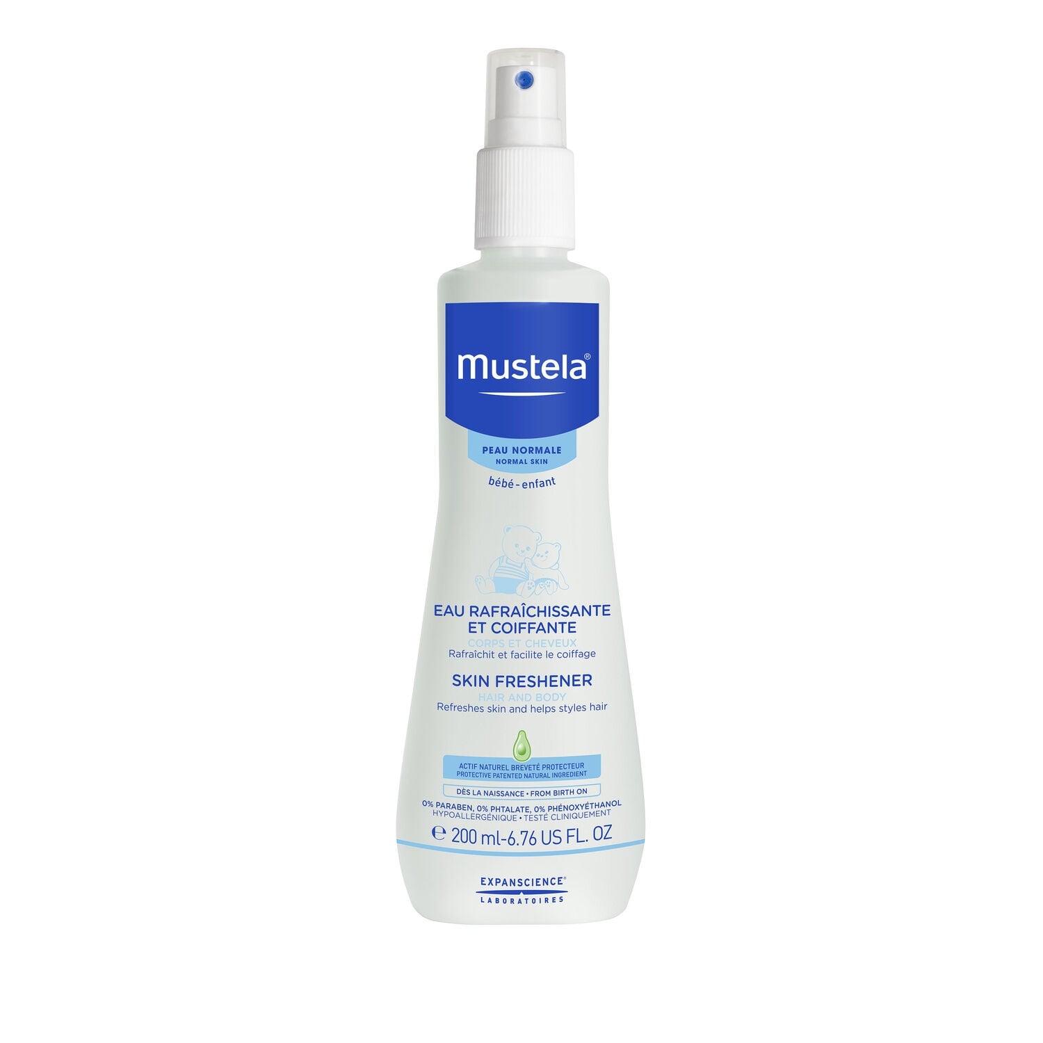 Eau rafraichissante et coiffante 200ml - MUSTELA