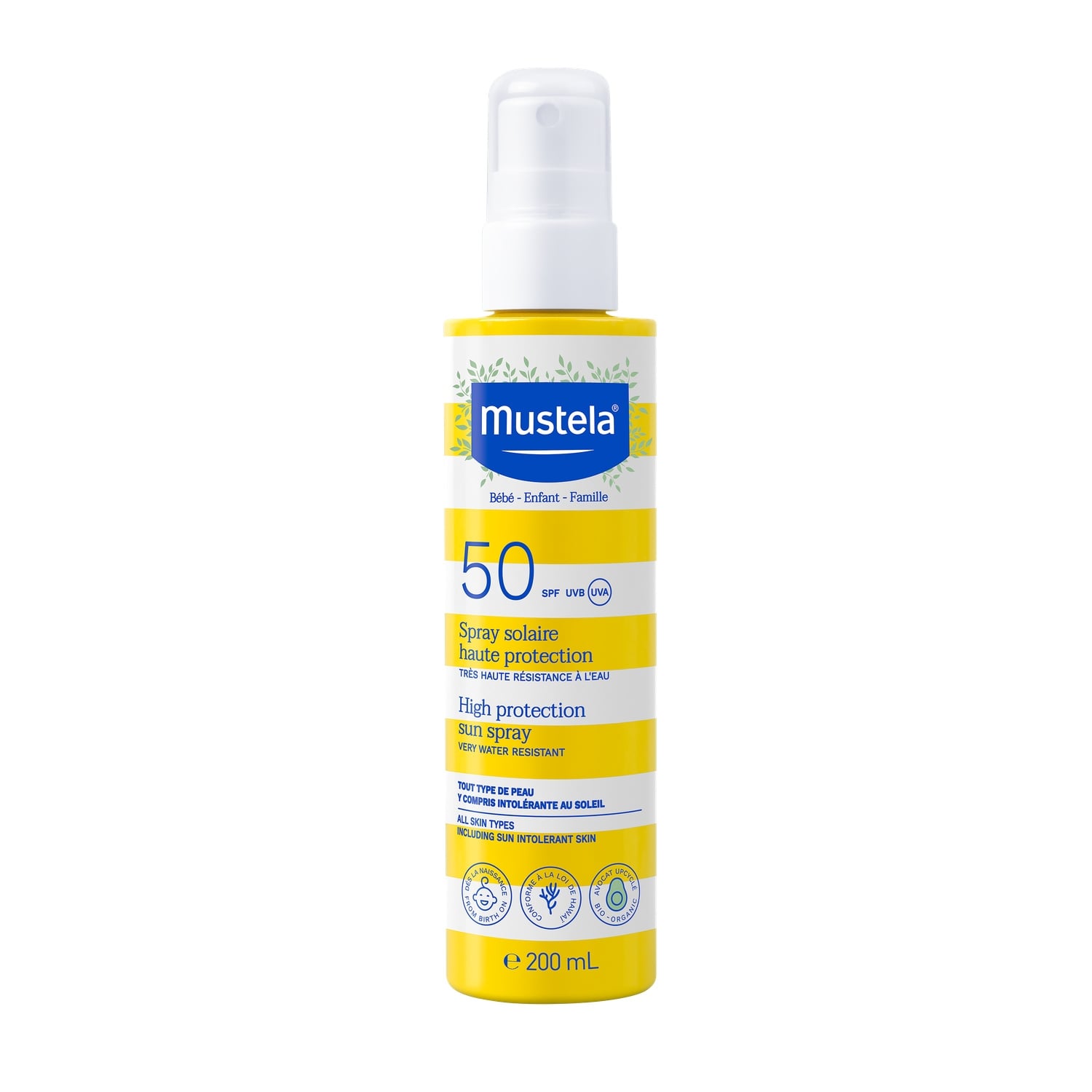 Spray solaire SPF50 FAMILLE 200ml - MUSTELA