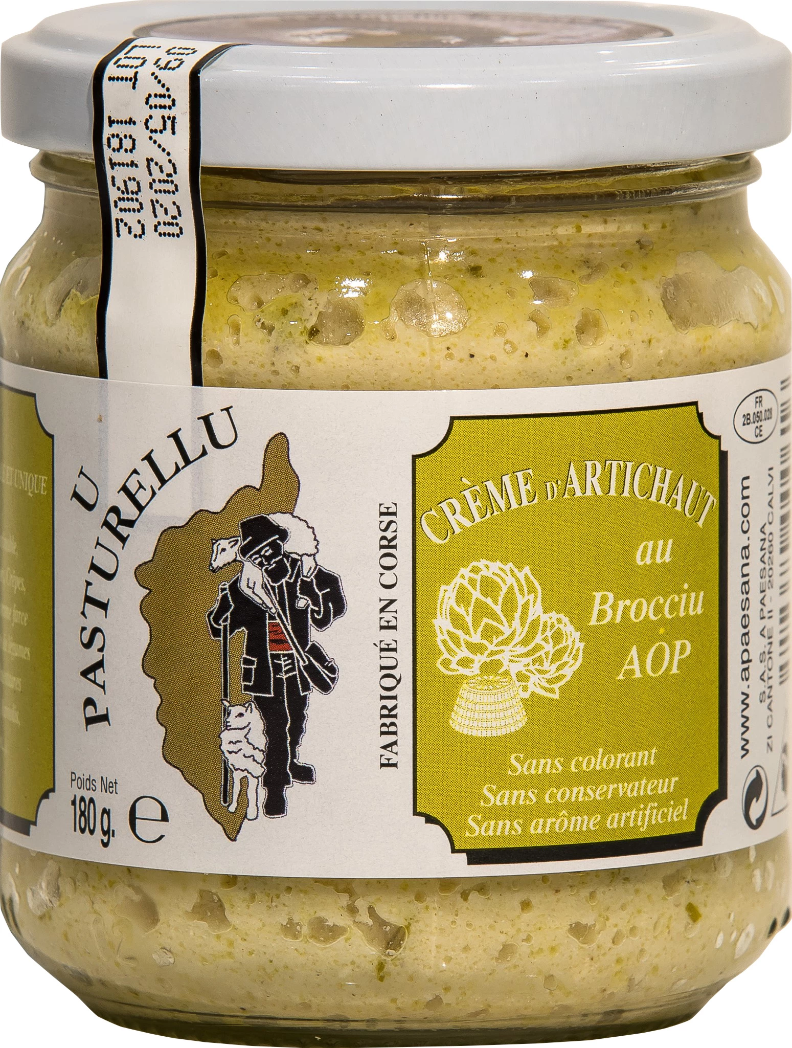 Creme de alcachofra Brocciu DOP - U PASTURELLU