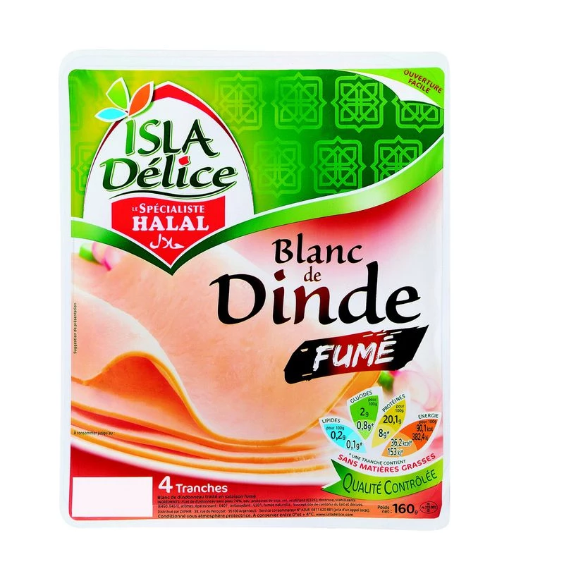 Halal Smoked Turkey Breast 160g