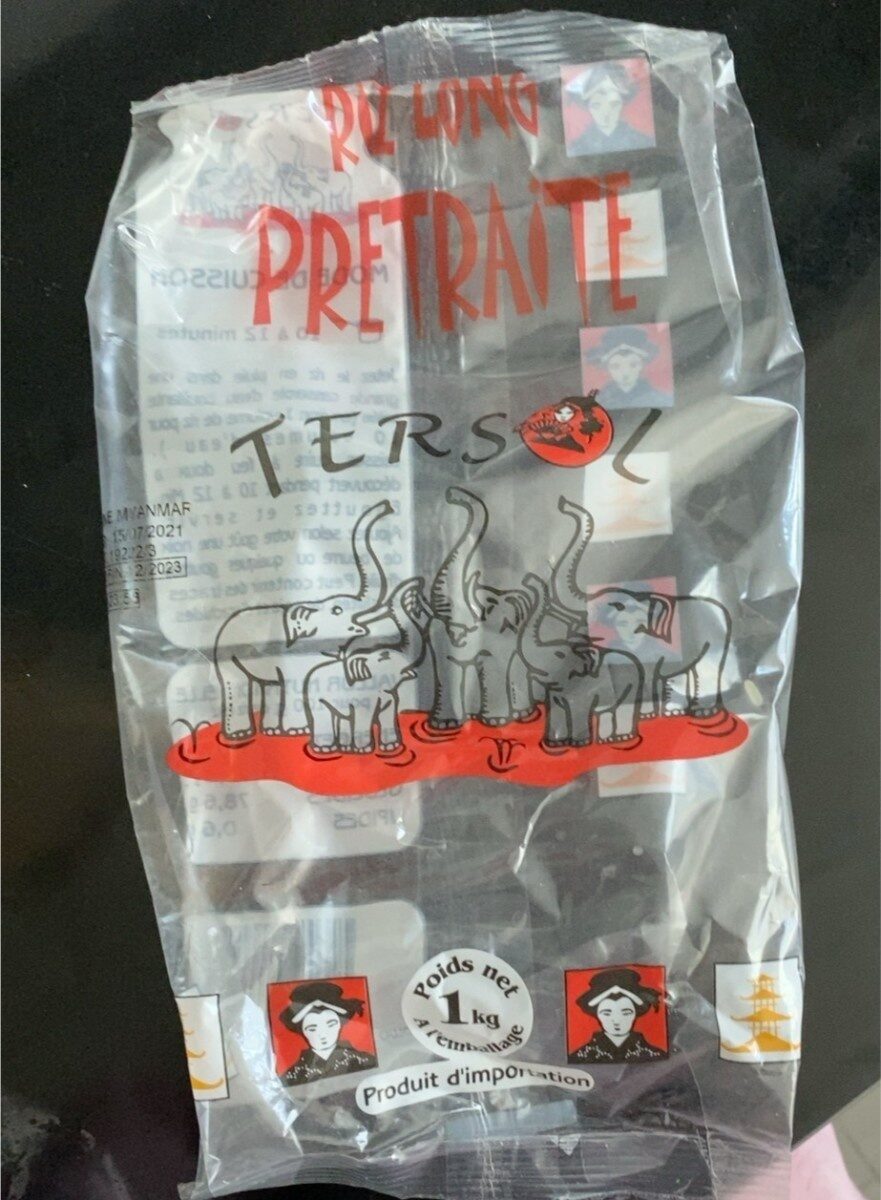 Riz Long Etuve Indica Import 1kg - Tersol