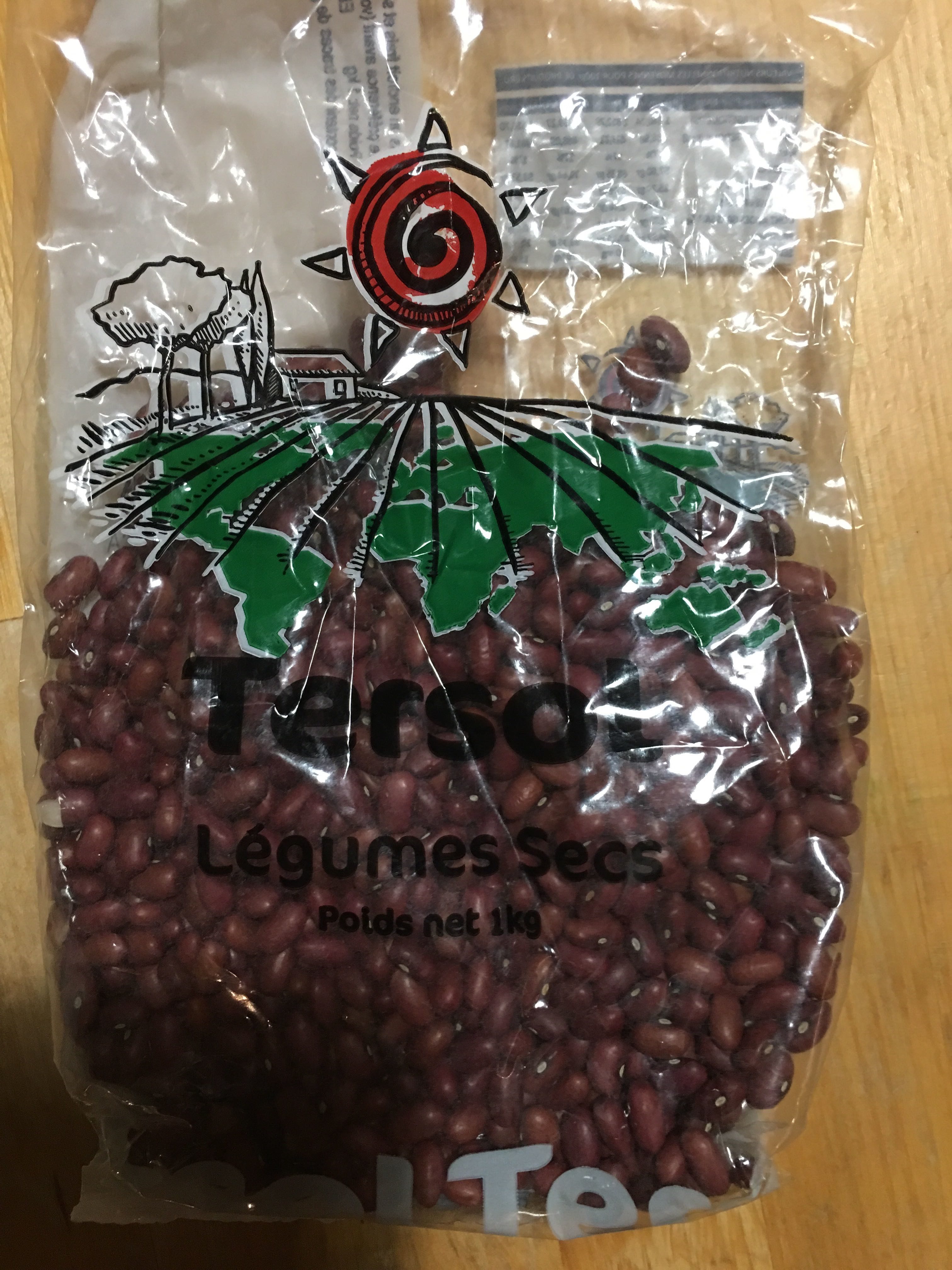 Haricots Cocos Rouges Import  1kg - Tersol