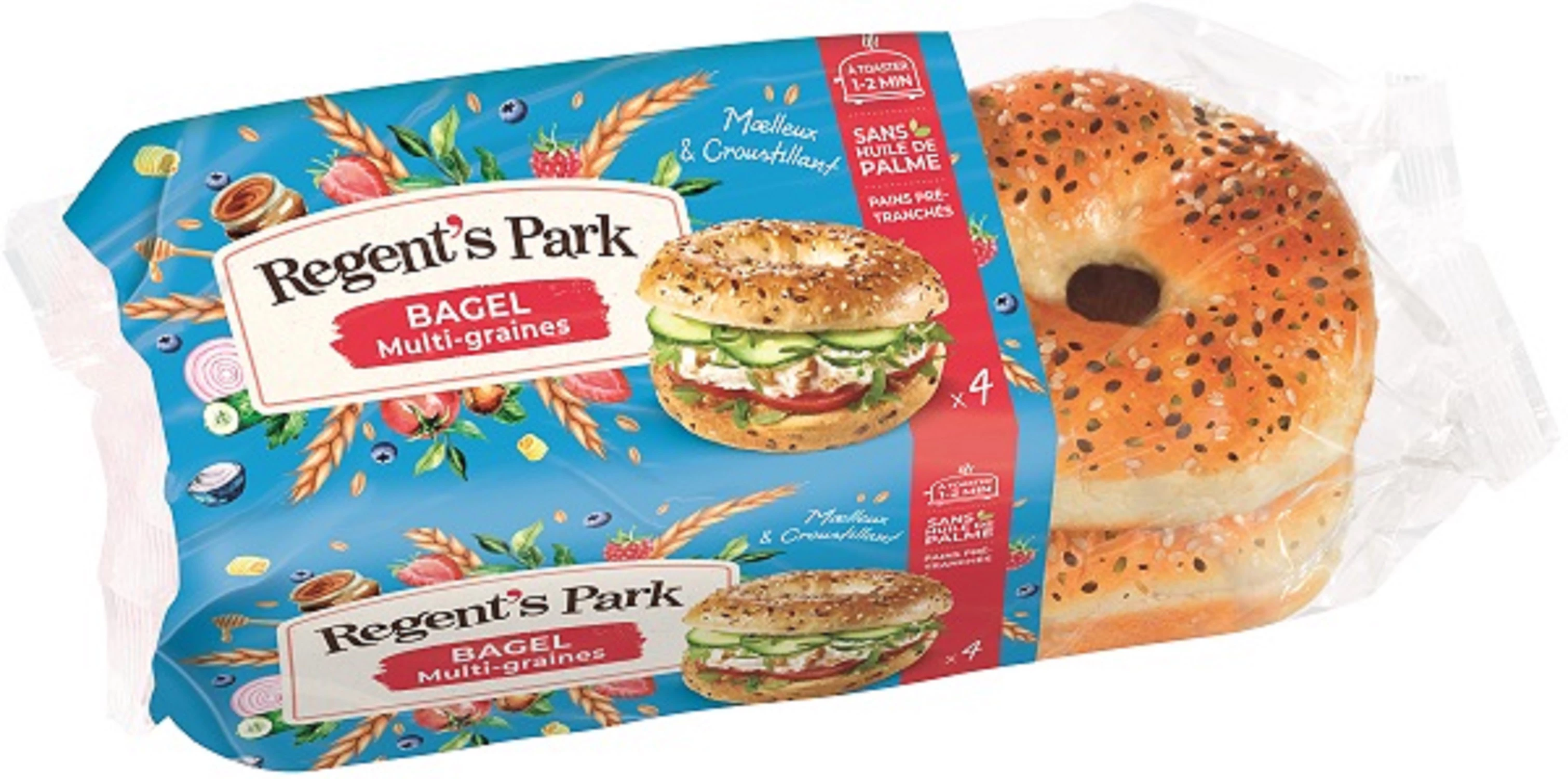 Bagel Multigraines X4 250g - REGENT'S PARK