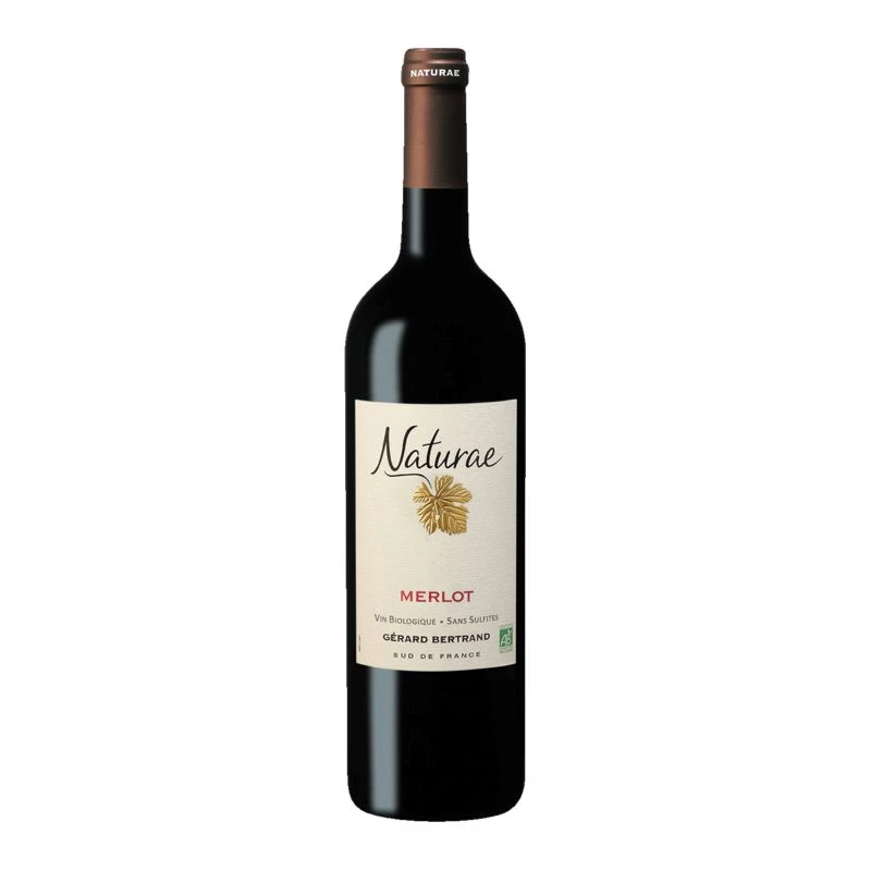 Vin Rouge Naturae Bio Merlot Sans Sulfites, 14°, 75cl - GERARD BERTRAND