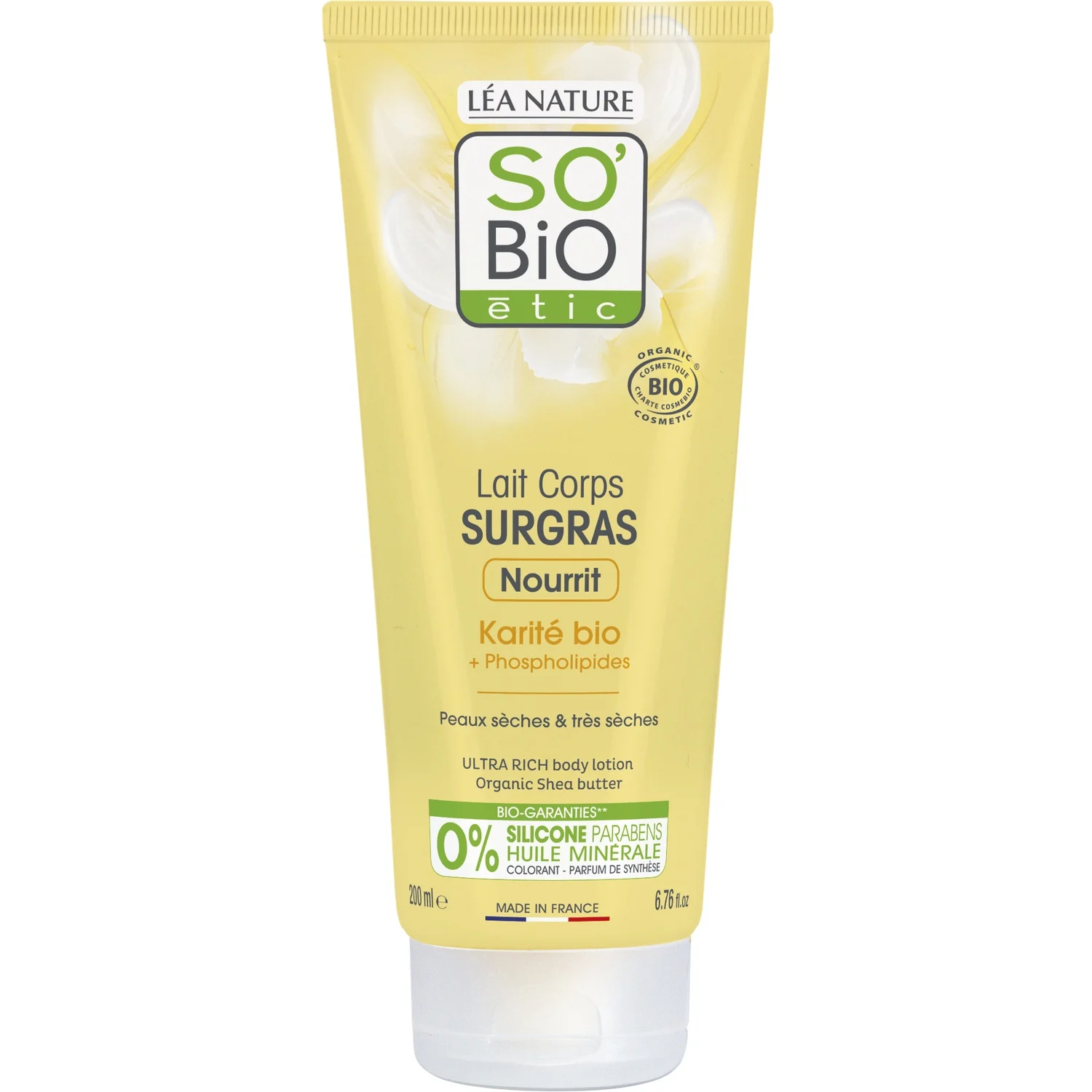 200ml Organic Shea Body Milk Sb - Natessance