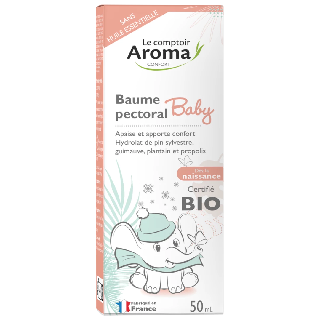 LCA BAUME PECTORAL BEBE HYDROLAT BIO 50ML - GILBERT