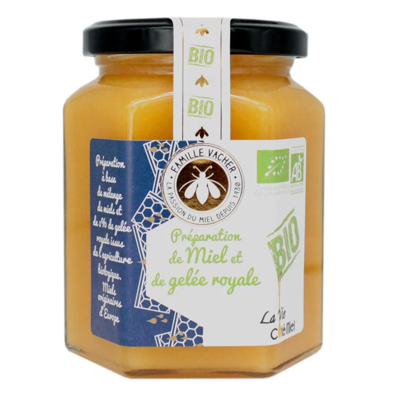 Miel Gelee Royale Bio 375g - COTE MIEL