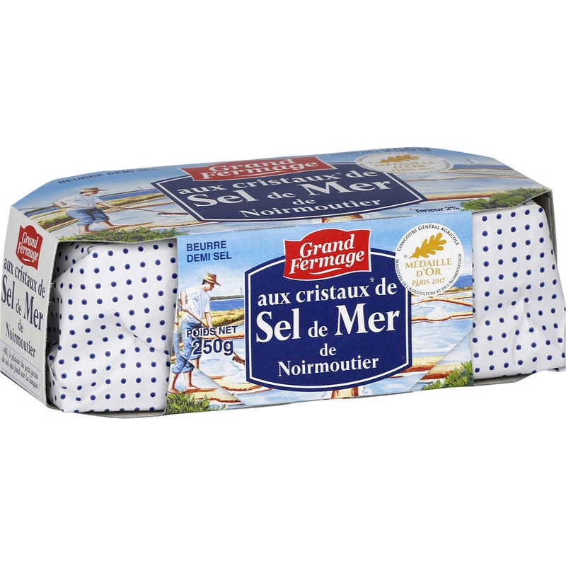 Noirmoutier semi-salted butter 250g - GRAND FERMAGE