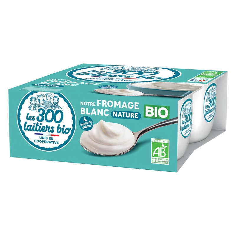 Fromage blanc nature Bio - LES 300 & Bio