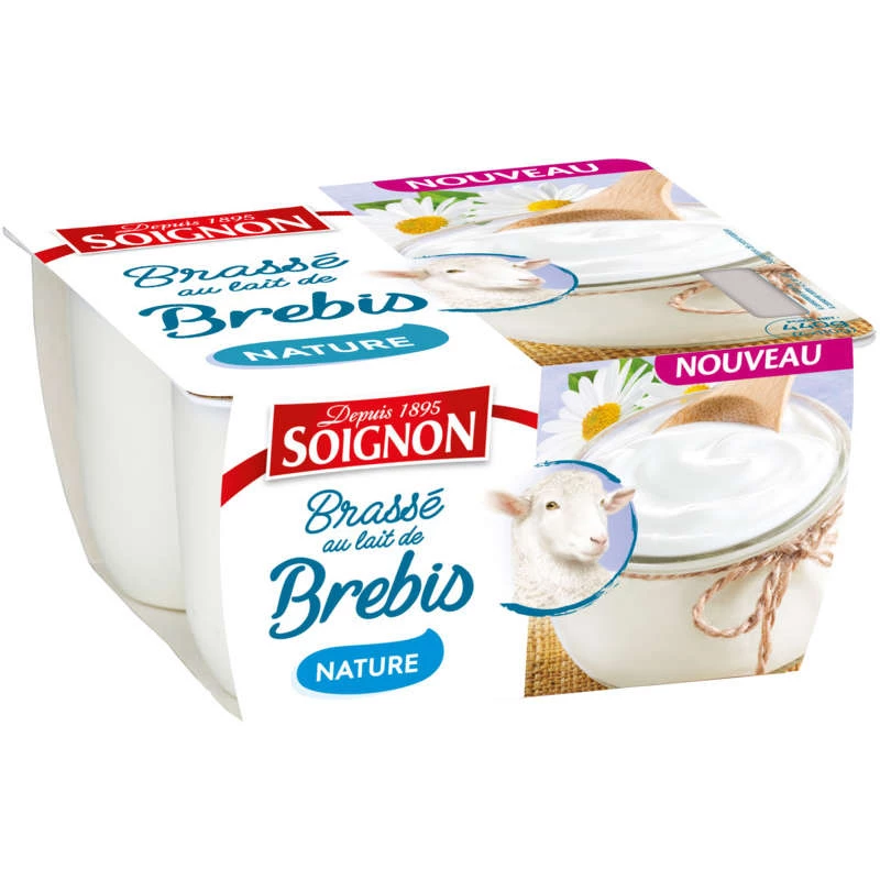 Yogurt de Oveja Natural Batido 4x110g - Soignon