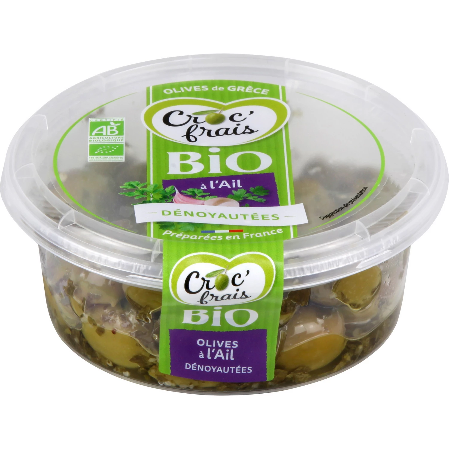 Green olives Den Bio Ail 120