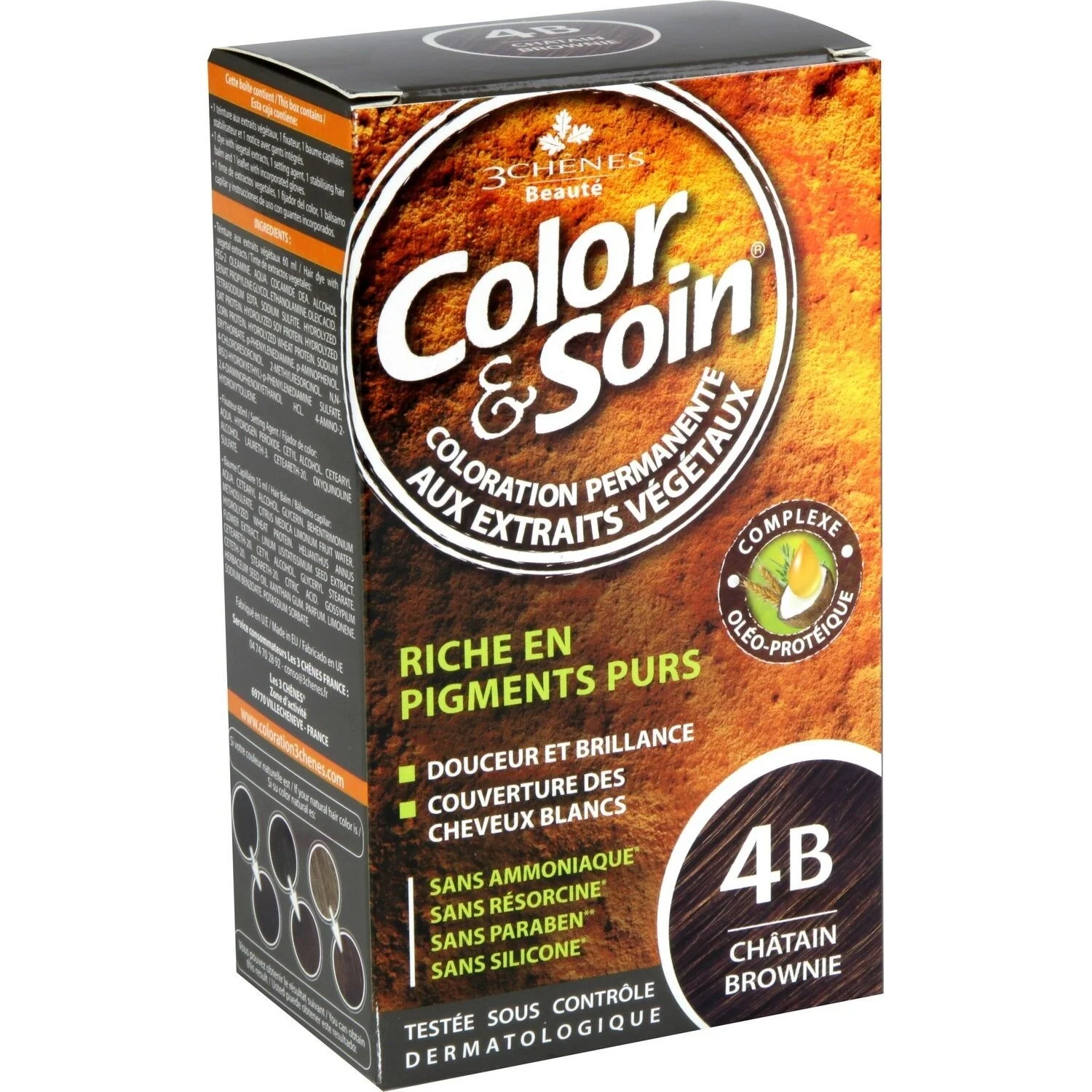 4b Chatain Brownie Kleur 3chen - Les 3 chênes