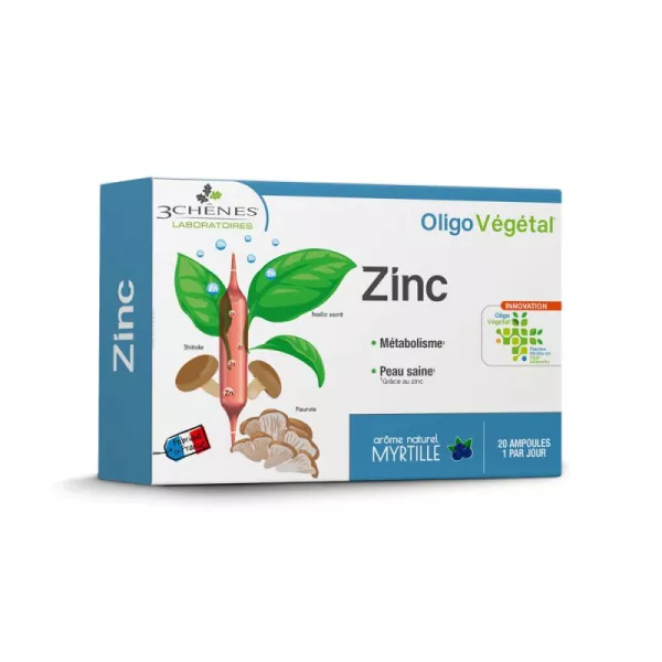 20ampx10ml Oligov Zinc 3ch Bio - Les 3 chênes