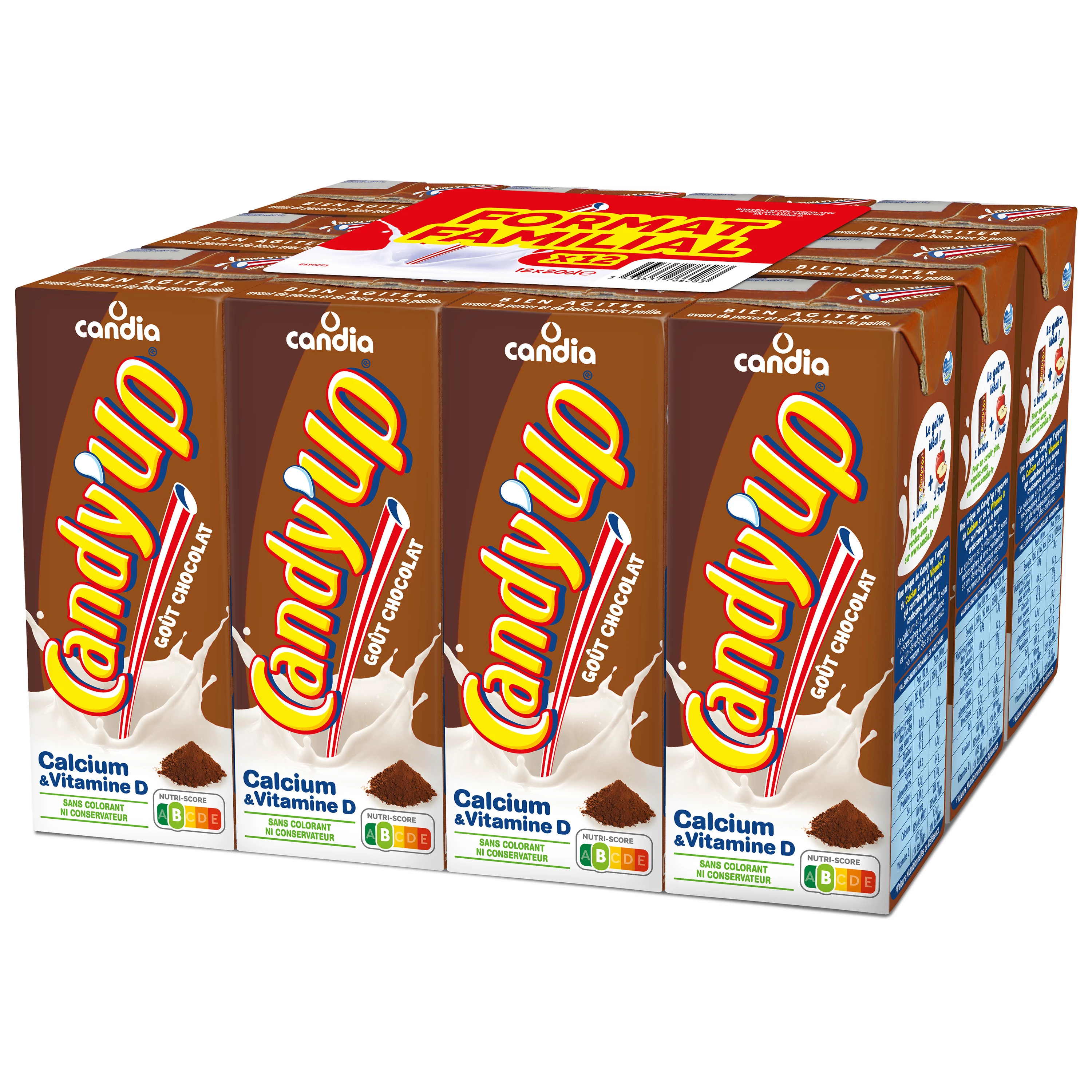 Candy'Up chocolate chocolate drink 12x20cl - CANDIA