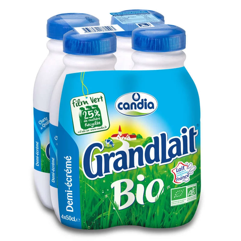 Lait Demi-Ecremé 4x50cl - BioLAIT