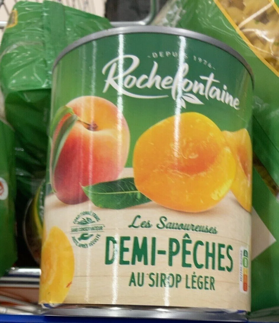Pêches au jus boîte 4/4 - ROCHEFONTAINE