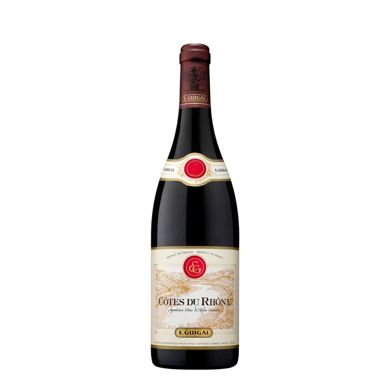 Vino Tinto Côtes du Rhône, 13°, 75cl - E.GUIGAL