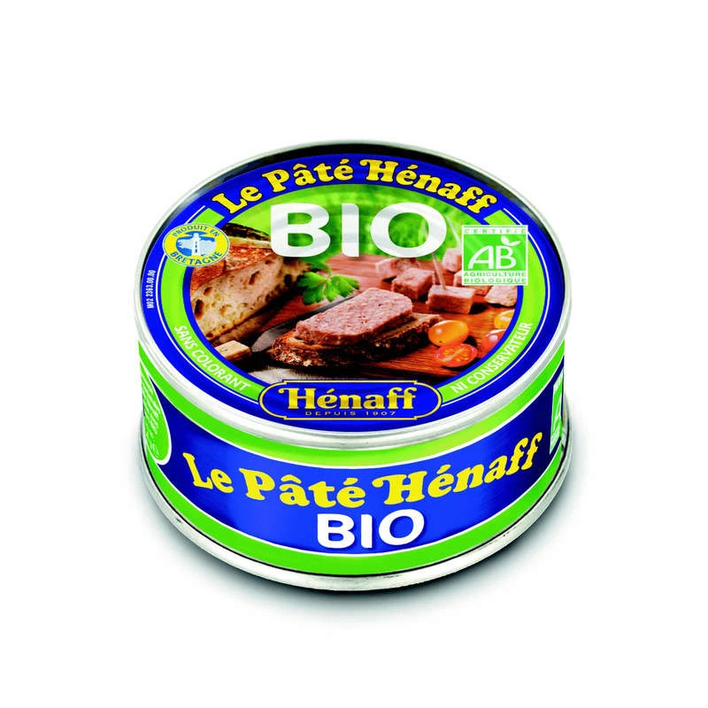 Pâté Bio de porc 154g - HENAFF