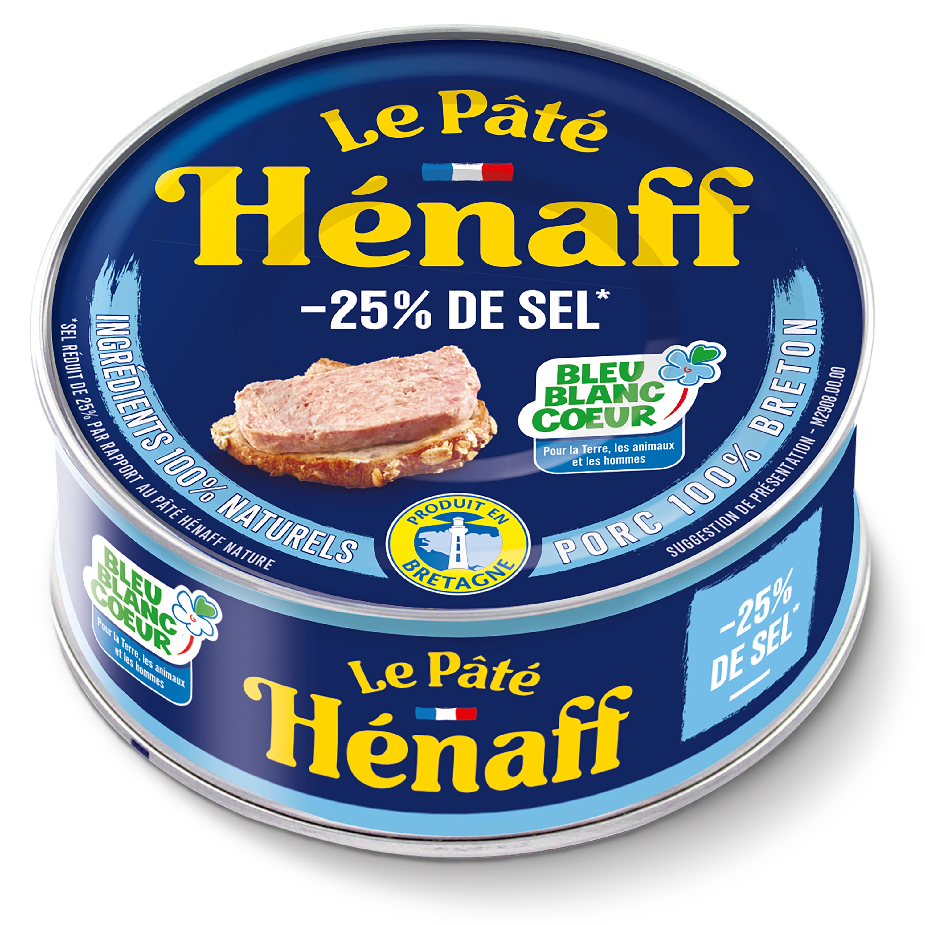 Pâte Pur Porc Reduit en Sel, 76g - HENAFF