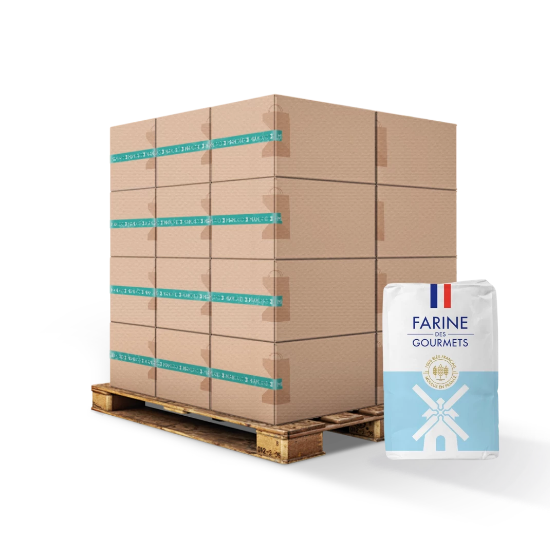 Flour Gourmet Blue Bag T55 1kg - Grands Moulin De Paris