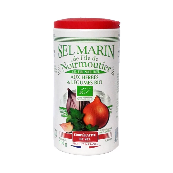 Sal marinho com ervas e vegetais Bio 100g - ÎLE DE NOIRMOUTIER
