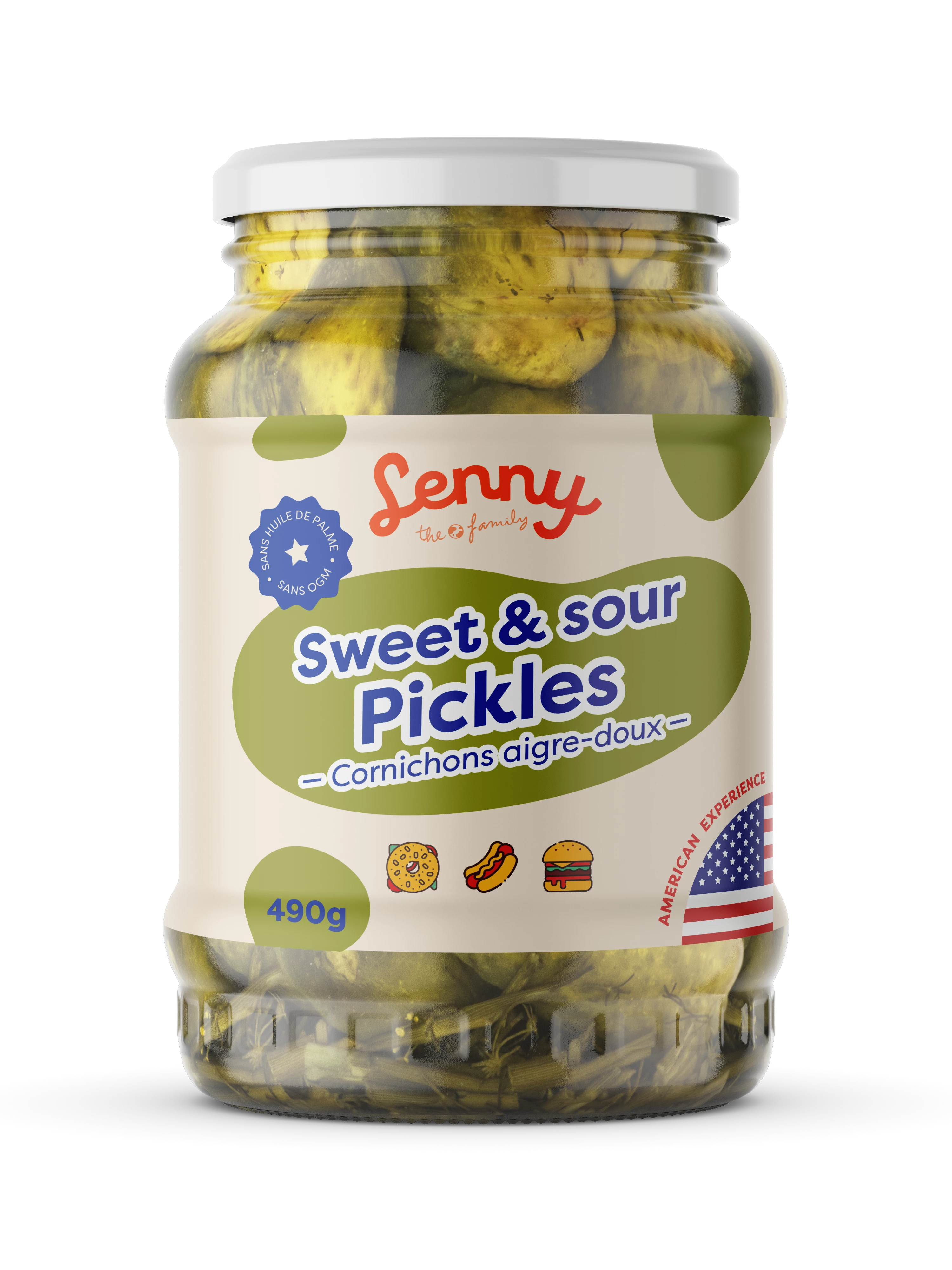 Snathed pickles, 6x490g - LENNY