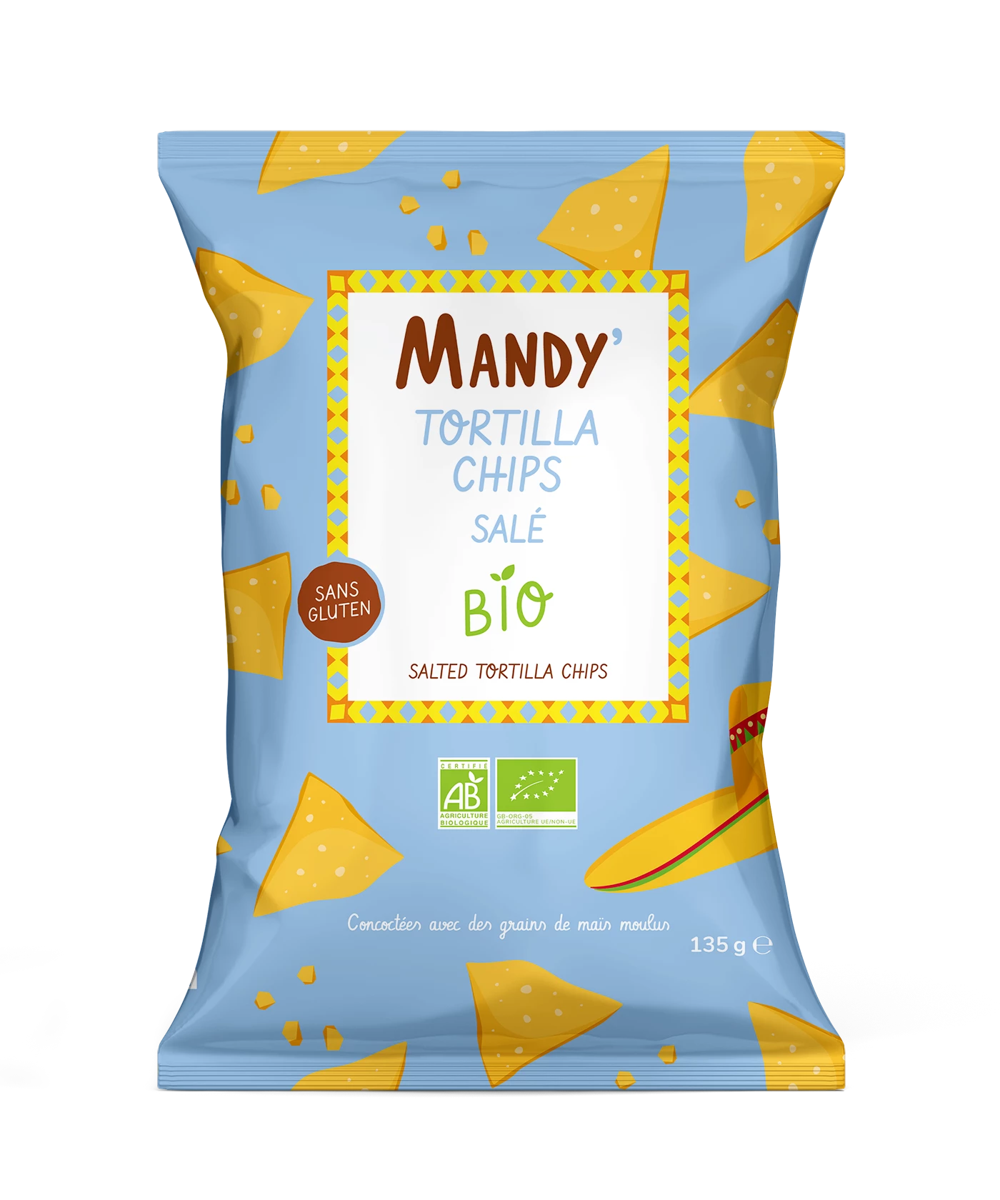 Tortilla Chips Sal Bio 135 G - MANDY'