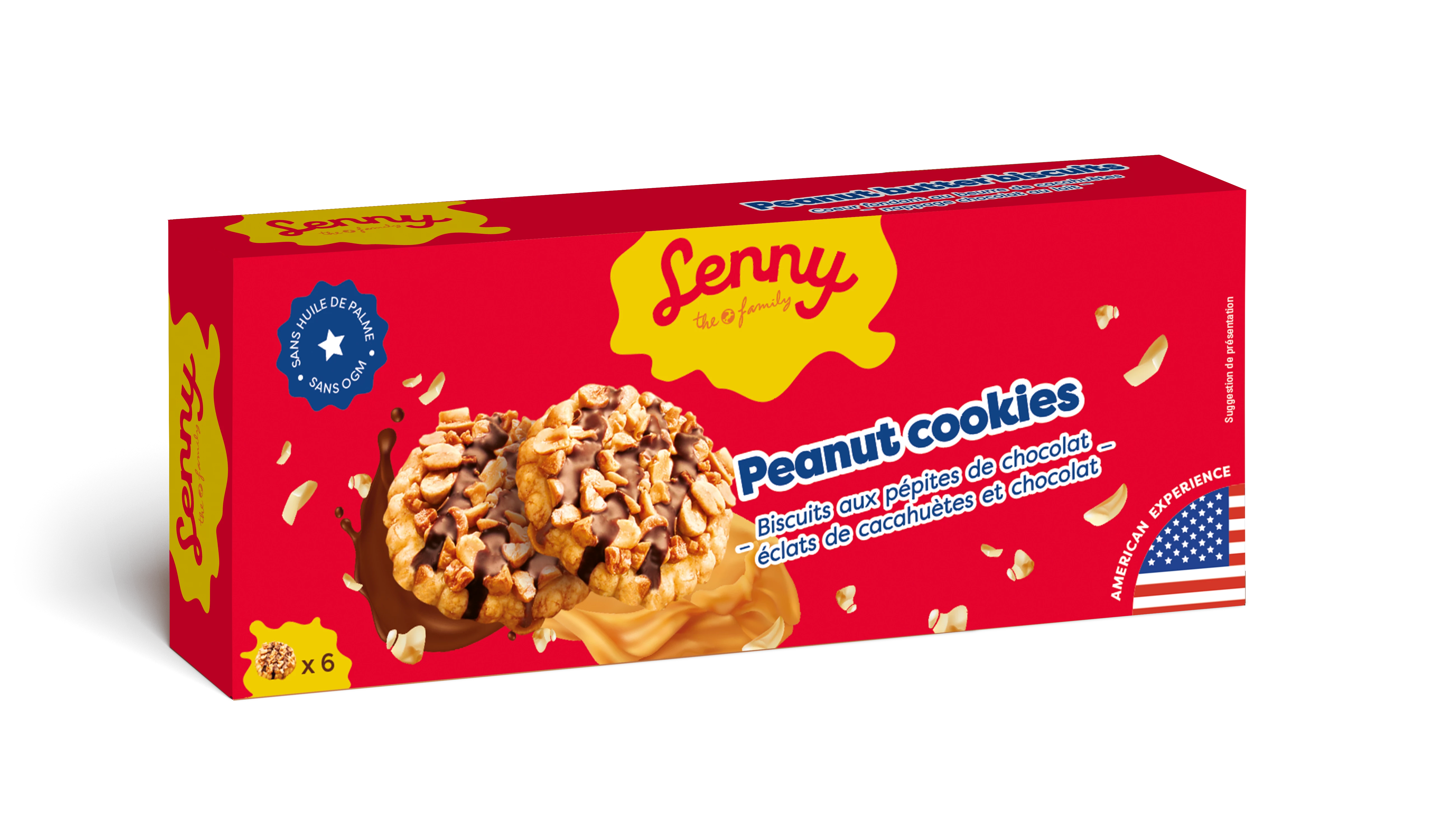 Peanut Cookies, 18x150g  - LENNY