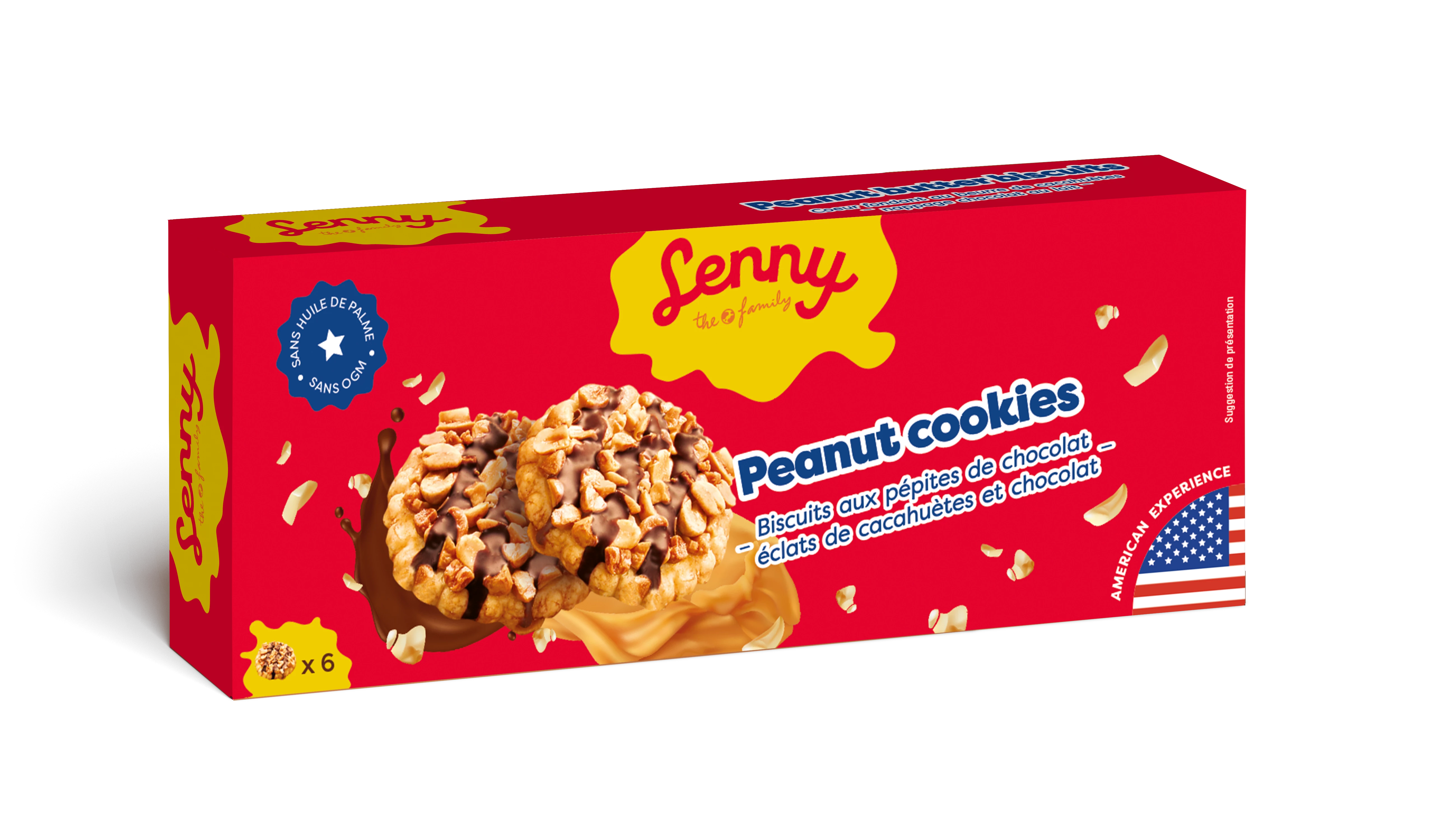 Peanut Cookies, 18x150g - LENNY